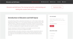 Desktop Screenshot of educatorsandselfinjury.com