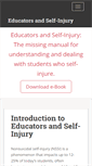 Mobile Screenshot of educatorsandselfinjury.com