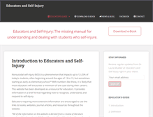 Tablet Screenshot of educatorsandselfinjury.com